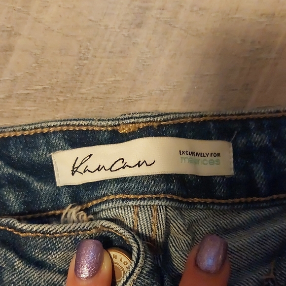 KanCan Light Blue Distressed Straight Leg Jeans Size 26 - Picture 2 of 6